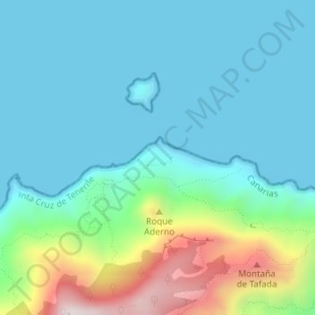 Топографическая карта El Hoyo, высота, рельеф