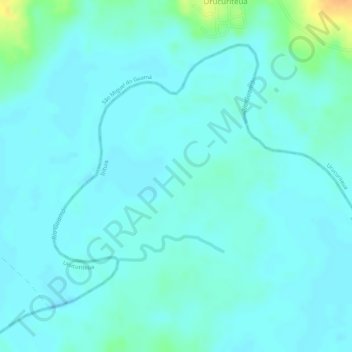 Топографическая карта Rio Guamá, высота, рельеф