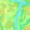 Топографическая карта Брехово, высота, рельеф