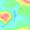 Топографическая карта Озеро Леван, высота, рельеф