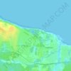 Топографическая карта Парк Поляна Бианки, высота, рельеф