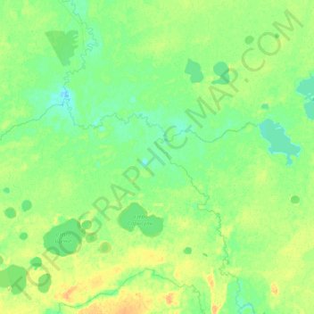 Топографическая карта Агитка, высота, рельеф