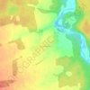 Топографическая карта Ознобишино, высота, рельеф