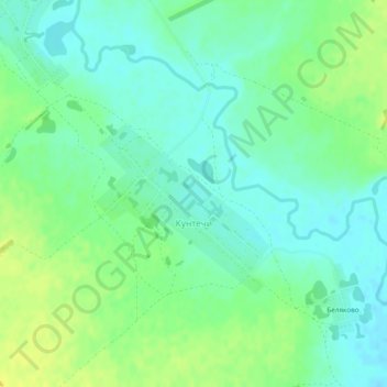 Топографическая карта Кунтечи, высота, рельеф