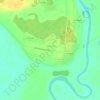 Топографическая карта Огнево, высота, рельеф