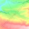 Топографическая карта Кызыл-Покун, высота, рельеф