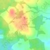Топографическая карта Вышеславское, высота, рельеф