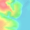 Топографическая карта Приветное, высота, рельеф