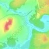 Топографическая карта Корелы, высота, рельеф