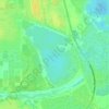 Топографическая карта озеро Песьяное, высота, рельеф