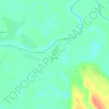 Топографическая карта Тоинка, высота, рельеф