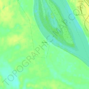 Топографическая карта Полавье, высота, рельеф