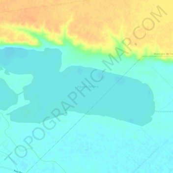 Топографическая карта Laguna Negra, высота, рельеф