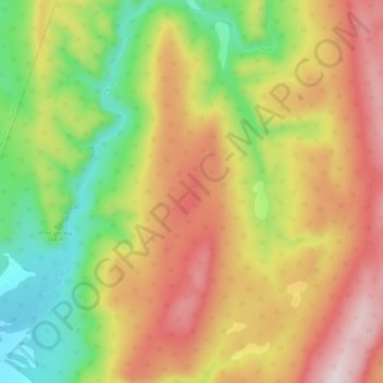 Топографическая карта Кисеарка, высота, рельеф