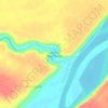 Топографическая карта Marne River Mouth, высота, рельеф