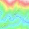 Топографическая карта Цахур, высота, рельеф