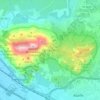 Топографическая карта Sierra Elvira, высота, рельеф