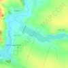 Топографическая карта Жуковское водохранилище, высота, рельеф