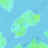 Топографическая карта Ford Island, высота, рельеф