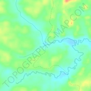 Топографическая карта Sungai Lalang, высота, рельеф
