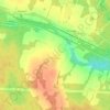 Топографическая карта Лазарево, высота, рельеф