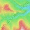 Топографическая карта Ачешбок, высота, рельеф