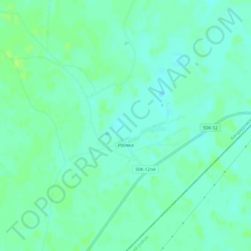 Топографическая карта Изовка, высота, рельеф