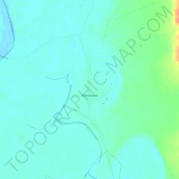 Топографическая карта Юмаково, высота, рельеф