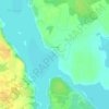Топографическая карта Рагозино, высота, рельеф