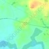 Топографическая карта Кондюково, высота, рельеф