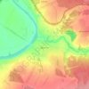 Топографическая карта Донское, высота, рельеф
