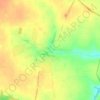 Топографическая карта Хотушь, высота, рельеф