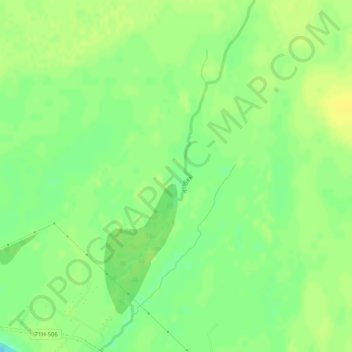 Топографическая карта Кобяк, высота, рельеф