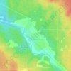 Топографическая карта Красный Городок, высота, рельеф