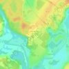 Топографическая карта Новая Берёзовка, высота, рельеф