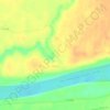 Топографическая карта Курья, высота, рельеф