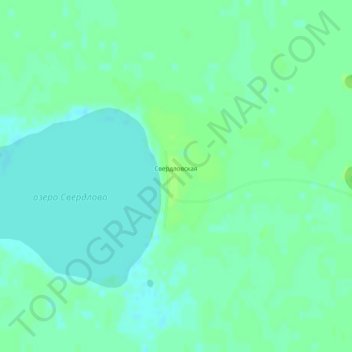 Топографическая карта Свердловская, высота, рельеф