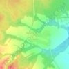 Топографическая карта Езвино, высота, рельеф