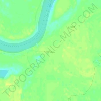 Топографическая карта Экстезерь, высота, рельеф