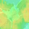 Топографическая карта Верховский, высота, рельеф