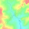 Топографическая карта Чургулды, высота, рельеф