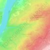 Топографическая карта Чингис, высота, рельеф