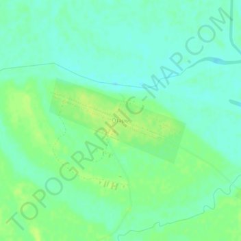 Топографическая карта Отары, высота, рельеф