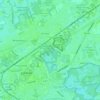 Топографическая карта Verloren bos, высота, рельеф