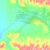 Топографическая карта Уптар, высота, рельеф