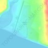 Топографическая карта Эвенск, высота, рельеф