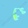 Топографическая карта Pulau Gof Besar, высота, рельеф