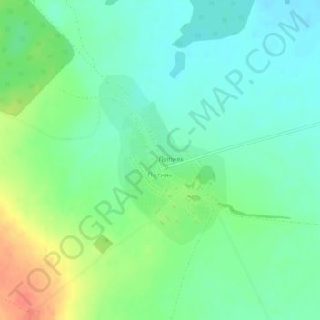 Топографическая карта Потняк, высота, рельеф