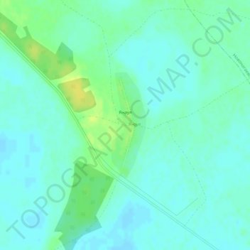 Топографическая карта Янаул, высота, рельеф