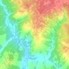 Топографическая карта Селичи, высота, рельеф
